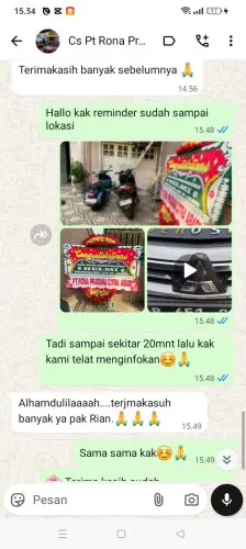 Testimonial Papan Bunga karyabuana