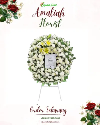 Krans Bunga Duka Cita karyabuana